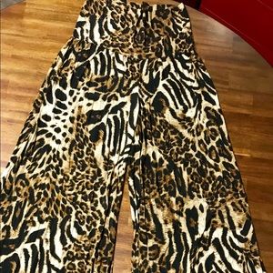 Leopard print pants